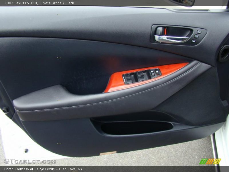 Crystal White / Black 2007 Lexus ES 350
