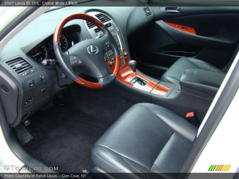 Crystal White / Black 2007 Lexus ES 350