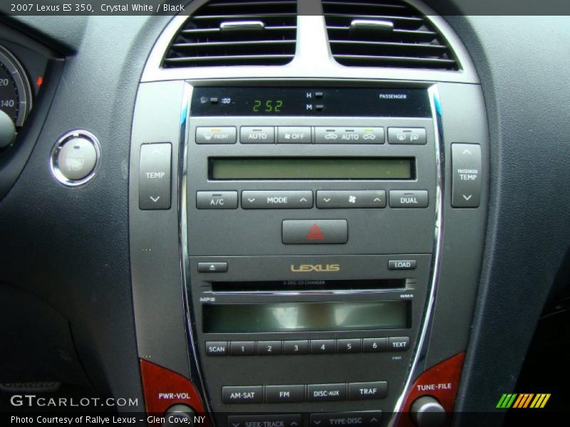 Crystal White / Black 2007 Lexus ES 350