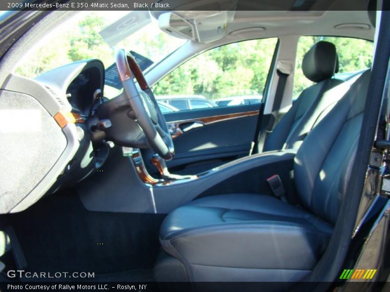 Black / Black 2009 Mercedes-Benz E 350 4Matic Sedan