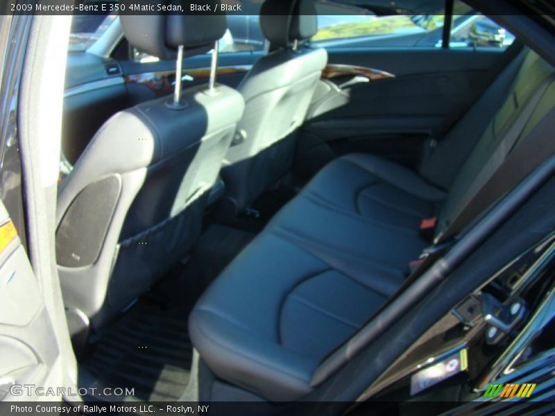 Black / Black 2009 Mercedes-Benz E 350 4Matic Sedan