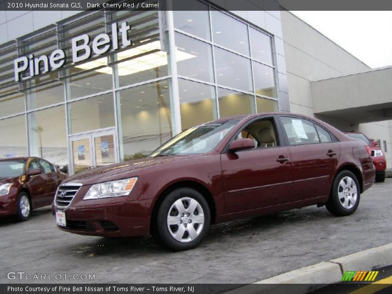 Dark Cherry Red / Camel 2010 Hyundai Sonata GLS