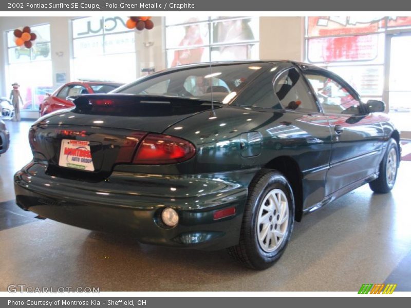 Polo Green Metallic / Graphite 2002 Pontiac Sunfire SE Coupe