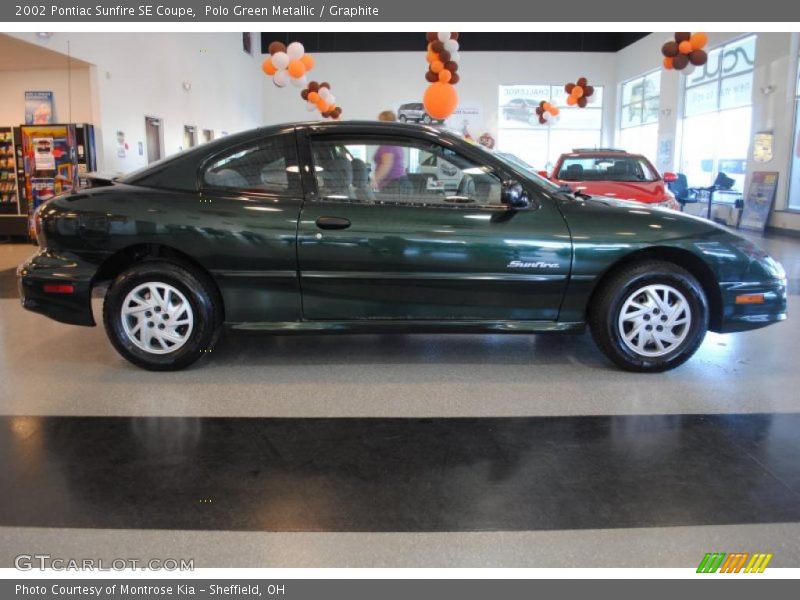 Polo Green Metallic / Graphite 2002 Pontiac Sunfire SE Coupe
