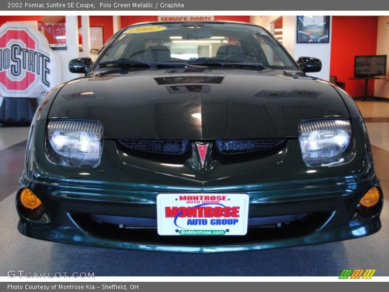 Polo Green Metallic / Graphite 2002 Pontiac Sunfire SE Coupe