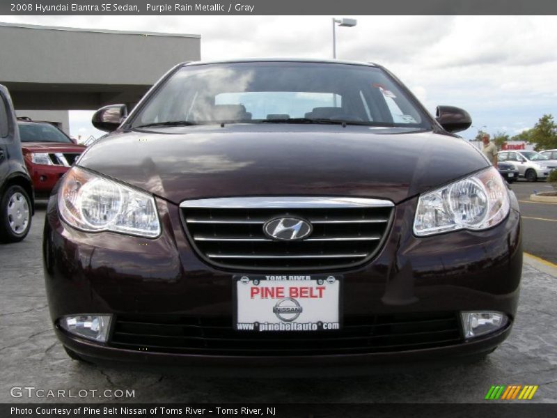 Purple Rain Metallic / Gray 2008 Hyundai Elantra SE Sedan