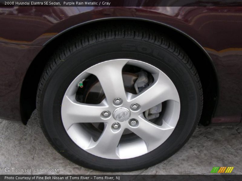 Purple Rain Metallic / Gray 2008 Hyundai Elantra SE Sedan