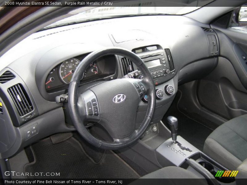 Purple Rain Metallic / Gray 2008 Hyundai Elantra SE Sedan