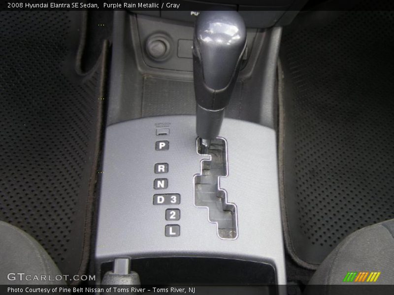 Purple Rain Metallic / Gray 2008 Hyundai Elantra SE Sedan