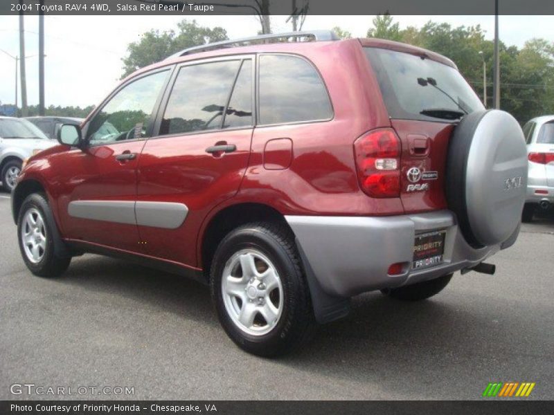 Salsa Red Pearl / Taupe 2004 Toyota RAV4 4WD