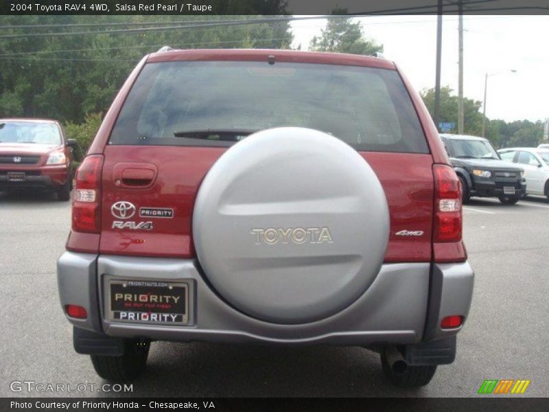 Salsa Red Pearl / Taupe 2004 Toyota RAV4 4WD