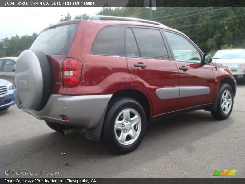 Salsa Red Pearl / Taupe 2004 Toyota RAV4 4WD