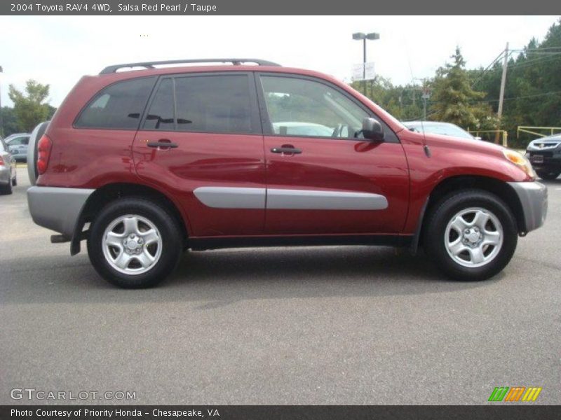 Salsa Red Pearl / Taupe 2004 Toyota RAV4 4WD