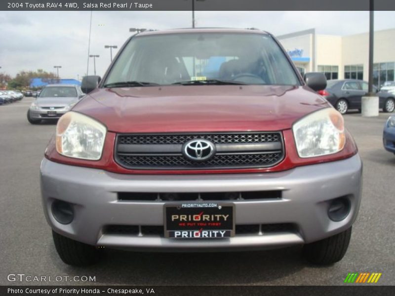 Salsa Red Pearl / Taupe 2004 Toyota RAV4 4WD