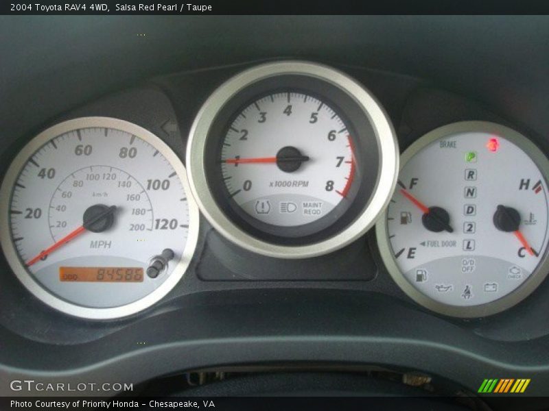 Salsa Red Pearl / Taupe 2004 Toyota RAV4 4WD