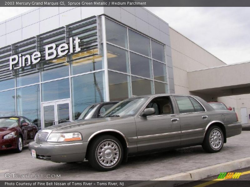 Spruce Green Metallic / Medium Parchment 2003 Mercury Grand Marquis GS