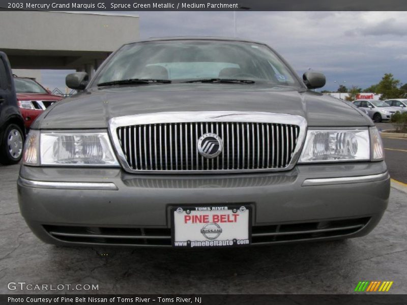 Spruce Green Metallic / Medium Parchment 2003 Mercury Grand Marquis GS
