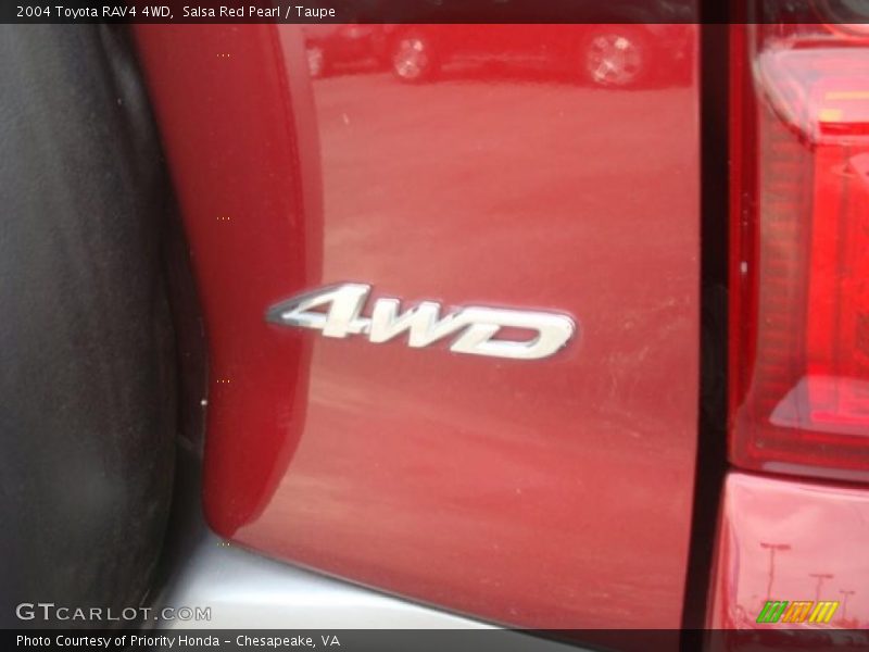Salsa Red Pearl / Taupe 2004 Toyota RAV4 4WD
