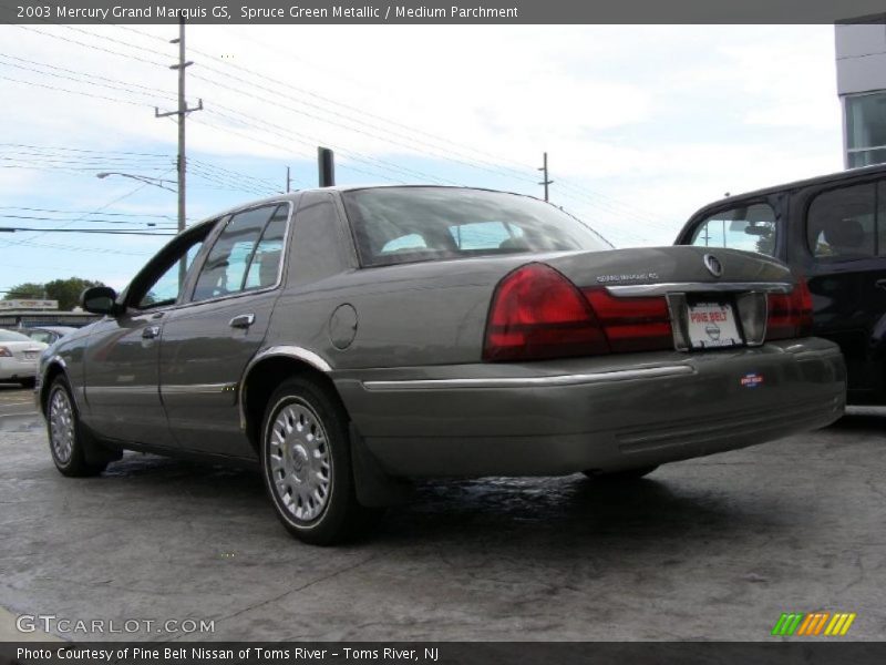 Spruce Green Metallic / Medium Parchment 2003 Mercury Grand Marquis GS