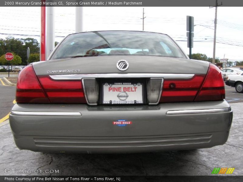 Spruce Green Metallic / Medium Parchment 2003 Mercury Grand Marquis GS
