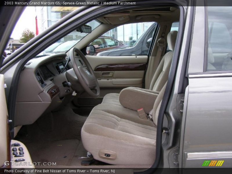 Spruce Green Metallic / Medium Parchment 2003 Mercury Grand Marquis GS