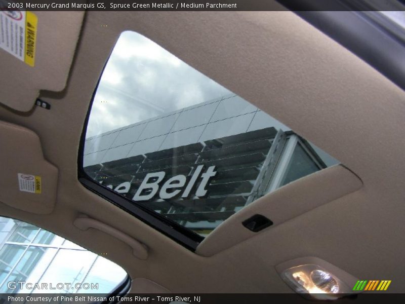 Spruce Green Metallic / Medium Parchment 2003 Mercury Grand Marquis GS