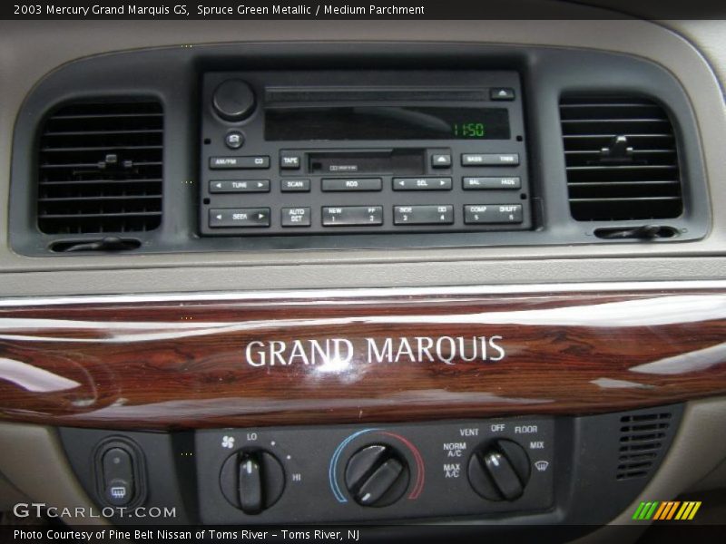 Spruce Green Metallic / Medium Parchment 2003 Mercury Grand Marquis GS