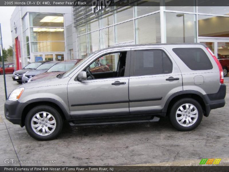 Pewter Pearl / Black 2005 Honda CR-V EX 4WD