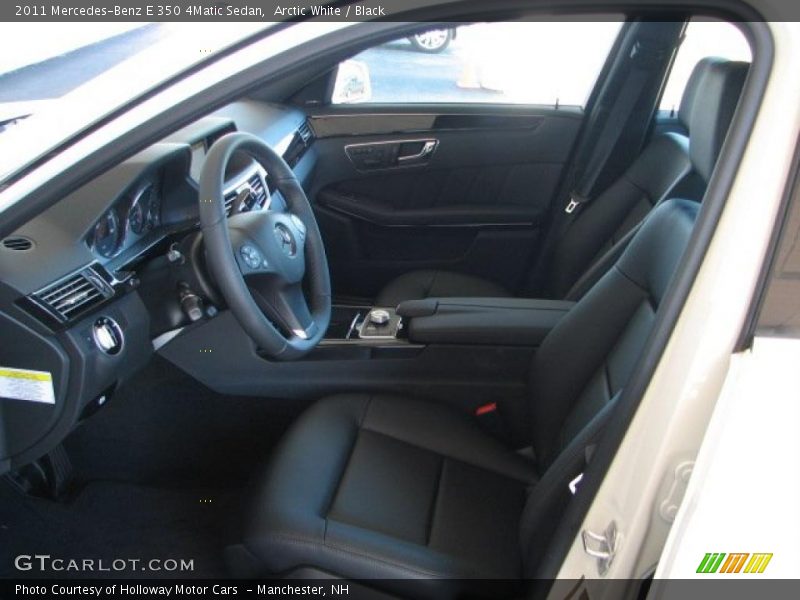 Arctic White / Black 2011 Mercedes-Benz E 350 4Matic Sedan
