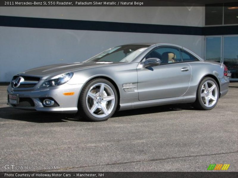 Palladium Silver Metallic / Natural Beige 2011 Mercedes-Benz SL 550 Roadster