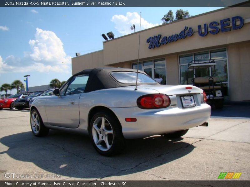 Sunlight Silver Metallic / Black 2003 Mazda MX-5 Miata Roadster