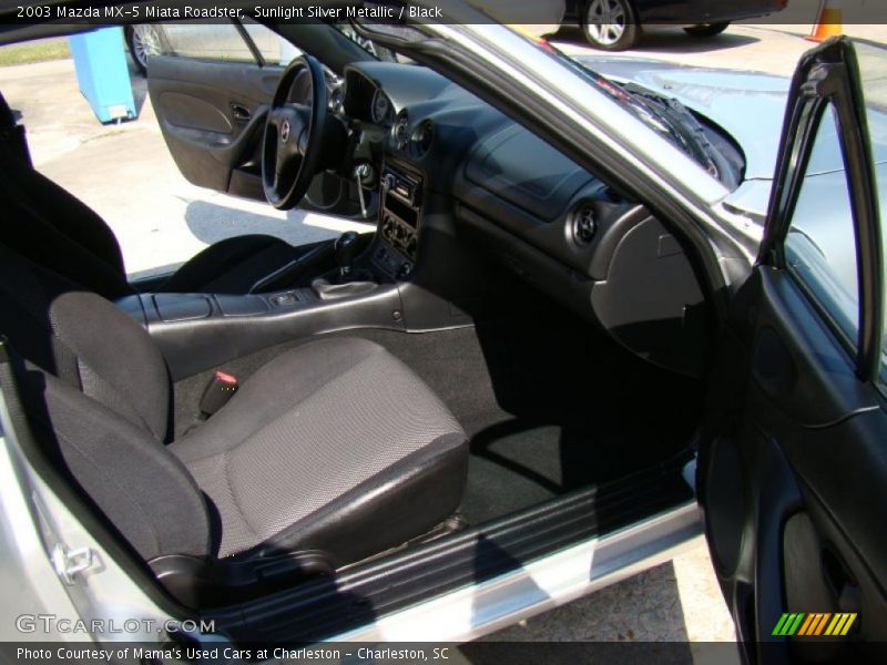 Sunlight Silver Metallic / Black 2003 Mazda MX-5 Miata Roadster