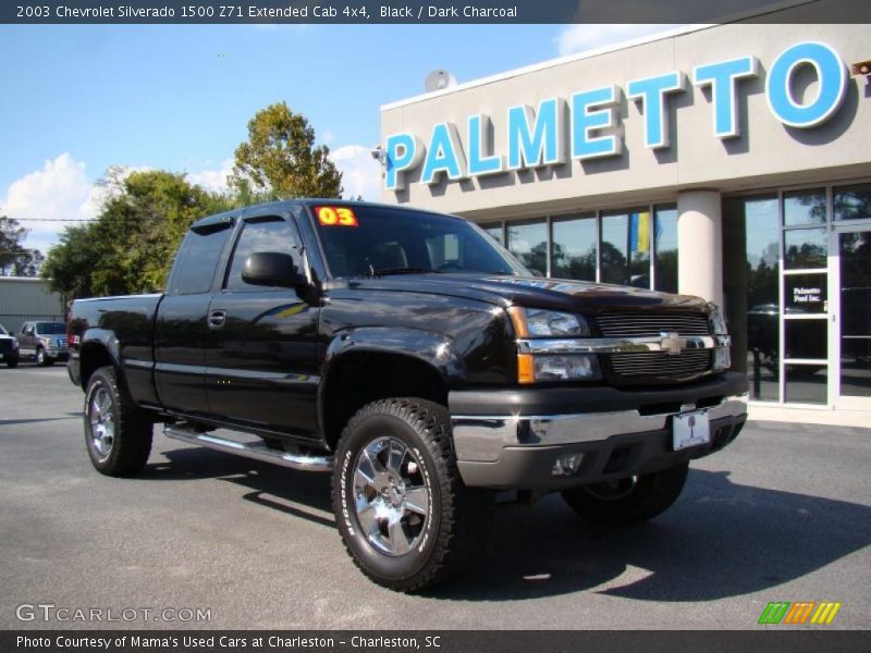 Black / Dark Charcoal 2003 Chevrolet Silverado 1500 Z71 Extended Cab 4x4