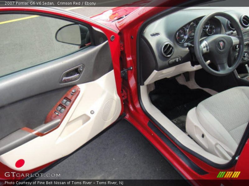 Crimson Red / Ebony 2007 Pontiac G6 V6 Sedan