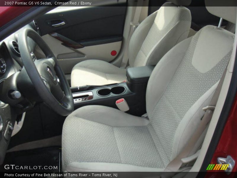 Crimson Red / Ebony 2007 Pontiac G6 V6 Sedan