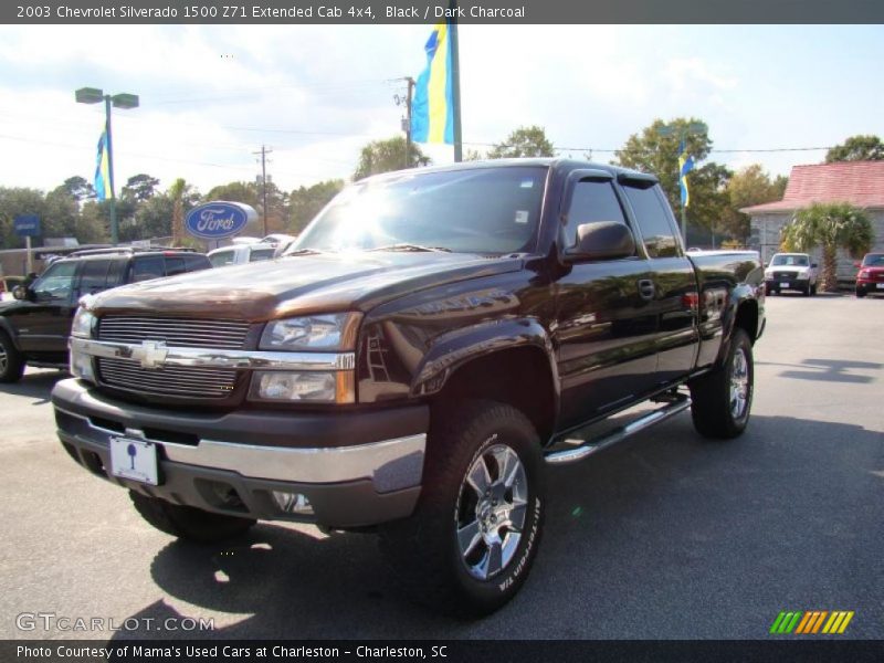 Black / Dark Charcoal 2003 Chevrolet Silverado 1500 Z71 Extended Cab 4x4