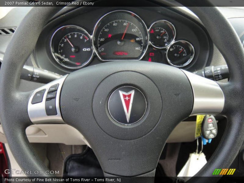 Crimson Red / Ebony 2007 Pontiac G6 V6 Sedan