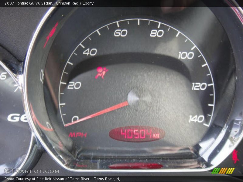 Crimson Red / Ebony 2007 Pontiac G6 V6 Sedan