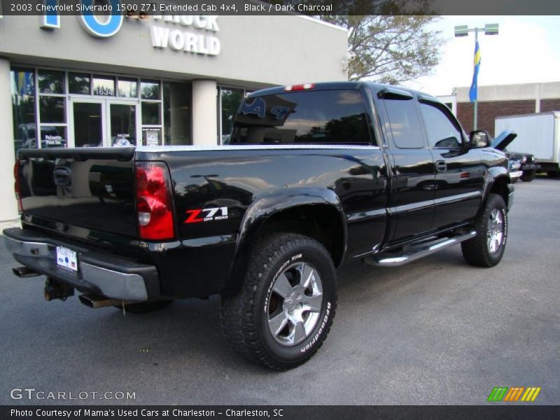 Black / Dark Charcoal 2003 Chevrolet Silverado 1500 Z71 Extended Cab 4x4