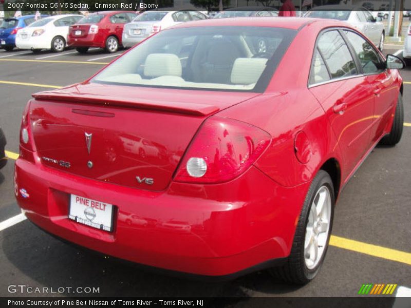 Crimson Red / Ebony 2007 Pontiac G6 V6 Sedan