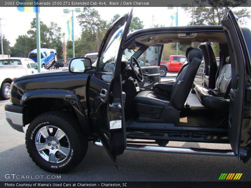 Black / Dark Charcoal 2003 Chevrolet Silverado 1500 Z71 Extended Cab 4x4