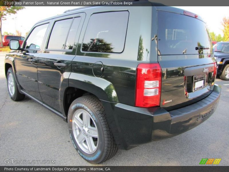 Natural Green Pearl / Dark Slate Gray/Pebble Beige 2010 Jeep Patriot Sport