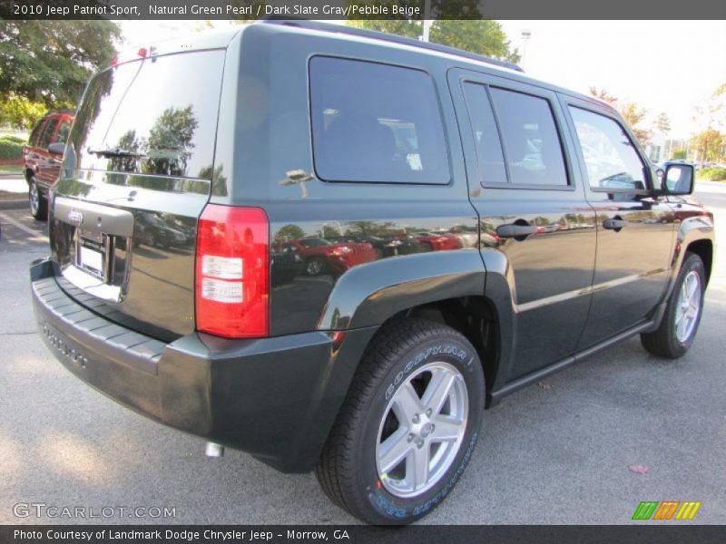 Natural Green Pearl / Dark Slate Gray/Pebble Beige 2010 Jeep Patriot Sport