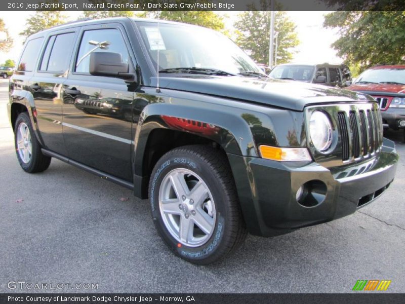 Natural Green Pearl / Dark Slate Gray/Pebble Beige 2010 Jeep Patriot Sport