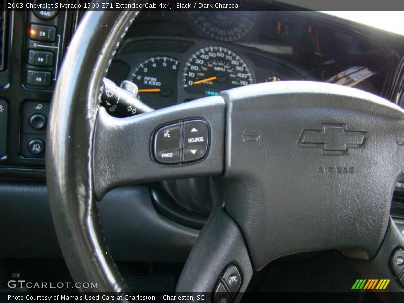 Black / Dark Charcoal 2003 Chevrolet Silverado 1500 Z71 Extended Cab 4x4