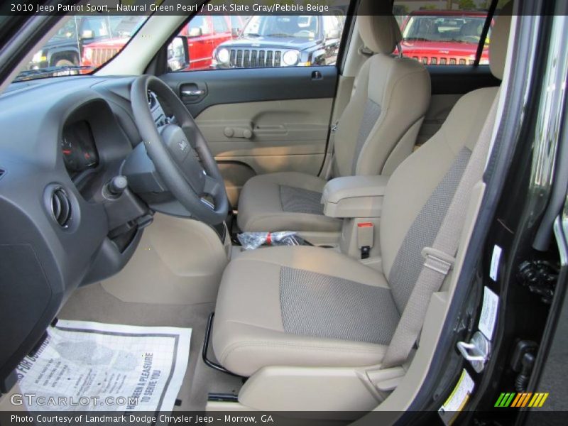 Natural Green Pearl / Dark Slate Gray/Pebble Beige 2010 Jeep Patriot Sport