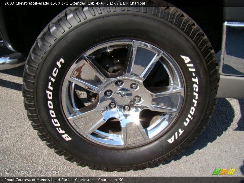 Black / Dark Charcoal 2003 Chevrolet Silverado 1500 Z71 Extended Cab 4x4