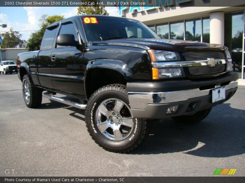 Black / Dark Charcoal 2003 Chevrolet Silverado 1500 Z71 Extended Cab 4x4