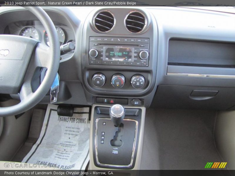 Natural Green Pearl / Dark Slate Gray/Pebble Beige 2010 Jeep Patriot Sport