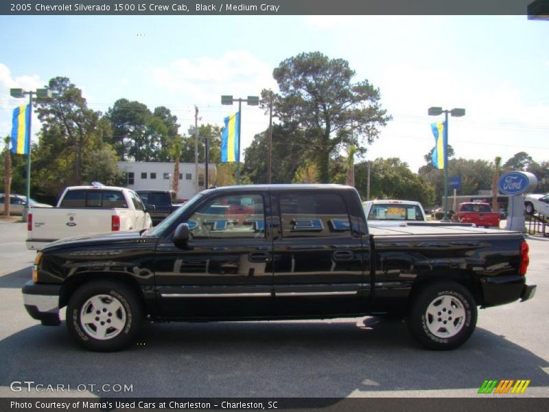 Black / Medium Gray 2005 Chevrolet Silverado 1500 LS Crew Cab